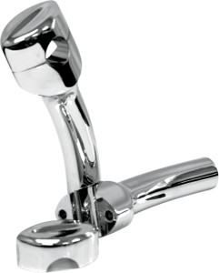 Hefty Handlebar Riser For 1-1/4(r) Handlebars Silver, 2, nordicamoto.ro