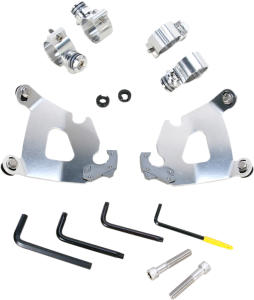 Cafe Fairing Trigger-lock Hardware Kit Polished, 1, nordicamoto.ro