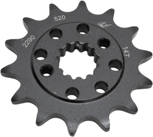 Lightweight Steel Sprocket Black, Zinc, 1, nordicamoto.ro