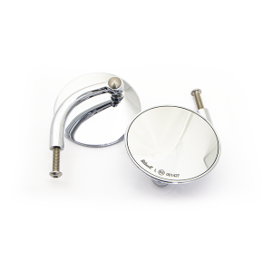 Utility Mirror Round Short Arm Chrome Plated