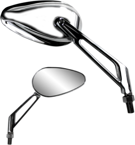 X-treme Mini Teardrop Mirror Silver, 1, nordicamoto.ro