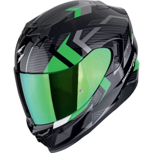 SCORPION EXO-520 EVO AIR SENSUS teljes arcú bukósisak, fekete/zöld, S méret, 4, nordicamoto.ro
