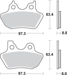 Sintered Metal Harley/Buell fékbetétek, 1, nordicamoto.ro