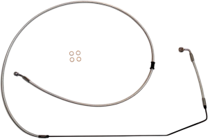 Braided Front Brake Line Chrome, Sterling Chromite® Ii Oversize [+203 mm (8'')], 1, nordicamoto.ro