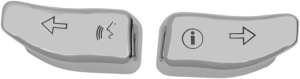 Turn Signal Switch Extension Silver, 1, nordicamoto.ro
