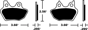 Sintered Metal Harley/Buell fékbetétek, 2, nordicamoto.ro