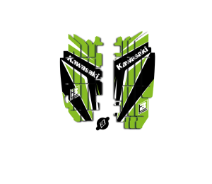 Rad Louver Decals Black, Green, White, 1, nordicamoto.ro