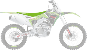 Replica Team Seat Cover Green, 1, nordicamoto.ro
