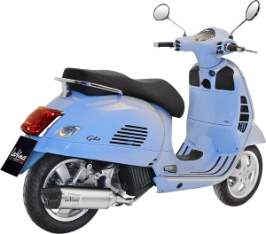 LeoVince LV One Evo Slip-On rozsdamentes acél kipufogócső a Vespa GTS 125/150 (2017–2020) modellhez, nordicamoto.ro