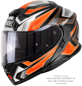 SHOEI NEOTEC3 ANTHEM TC-8 felhajtható sisak, fekete/narancssárga/fehér, XXL, 4, nordicamoto.ro