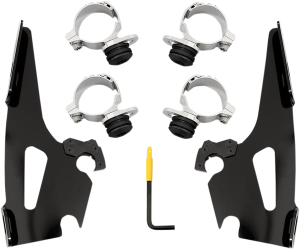 Fats/slim Windshield Trigger-lock Complete Mount Kit Black, 1, nordicamoto.ro