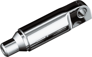 Male-mount Footpeg Extensions Black 64 mm (2-1/2') Longer, 1, nordicamoto.ro