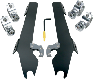 Fats/slim Windshield Trigger-lock Complete Mount Kit Black, 1, nordicamoto.ro