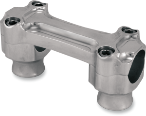 Bone Bar Handlebar Clamp & Riser Kit Silver