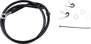 Stainless Steel Brake Line Kit Black, 2, nordicamoto.ro