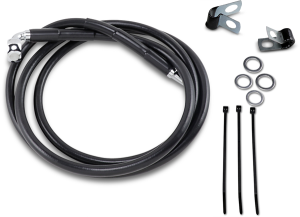 Extended Length Black Vinyl Brake Line Kit Black