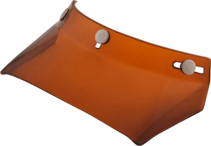 3-snap Vintage Mx Snap On Visor Peak Amber Orange, Yellow 