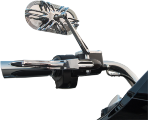 Caged Series Mirror Chrome, Anodized Black