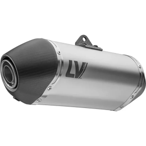 Lv-14 rozsdamentes acél csúsztatható kipufogódob, fekete