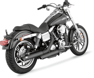 3(r) Round Twin Slash Slip-on Mufflers Black, 1, nordicamoto.ro
