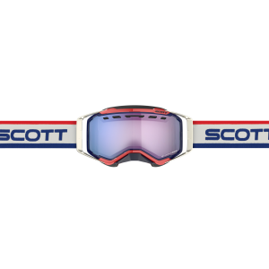 Scott Goggle Prospect Snow Cross LS retro white/blue light sensitive blue chro, 2, nordicamoto.ro