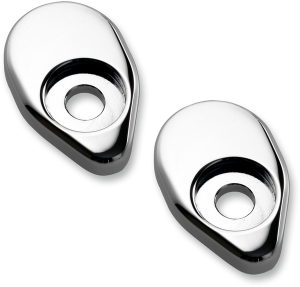 Rear Turn Signal Adapter Plates Chrome