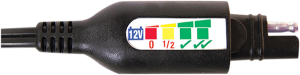 Optimate Permanent Power Lead With Battery/charge Status Black
