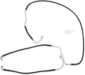 Stainless Steel Brake Line Kit Black, 2, nordicamoto.ro