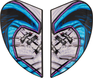 Airframe Pro Helmet Side Plates Blue, Gray  ONE SIZE, 1, nordicamoto.ro