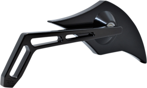 Billet Aluminum Mirrors With Clear Glass Black