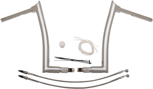 1-1/2(r) Ez Install Pointed Top Handlebar Kit Silver, 3, nordicamoto.ro