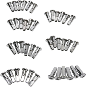 Replacement Nipples For Spoke Set Silver, Chrome, 1, nordicamoto.ro