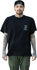 Skull Moth T-shirt Black