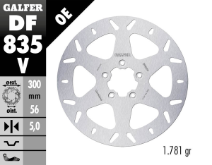 Brake Rotor Fixed Round Silver, 1, nordicamoto.ro