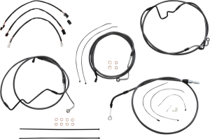 Black Pearl Designer Handlebar Installation Kit Black, 4, nordicamoto.ro