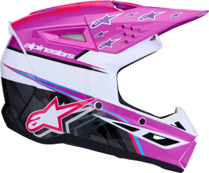 Alpinestars SM3 Falcon gyermek sisak, lila/fehér/rózsaszín, M-es méret, 4, nordicamoto.ro