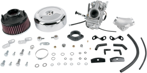 Hsr45 Smoothbore Carburetor Kit 45-2 Natural, Chrome