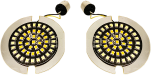 Front Dual Ring Turn Signal Inserts Amber, White