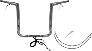 Plug & Play Ez Install 1-1/2(r) Flat Top Handlebar Kit Silver, 1, nordicamoto.ro