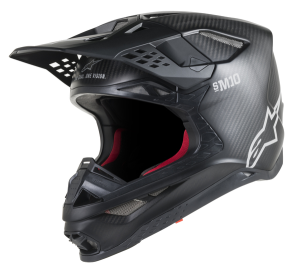 Helmet Sm10 Solid CarbBlack, Matte, White  M, 2, nordicamoto.ro