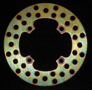Round D-series Fixed Offroad Brake Rotor Gold, Zinc, 1, nordicamoto.ro