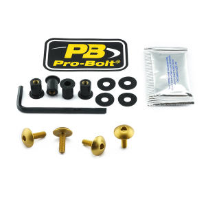Screen Bolt Aluminium Gold