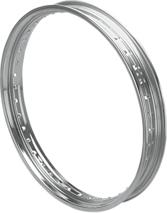 Rolled Edge Front Rim Silver