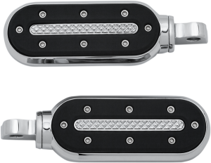 Heavy Industry Footpegs Silver, Black, 1, nordicamoto.ro
