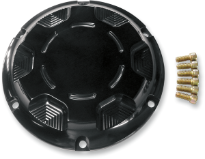 Billet Derby Cover Black Anodized