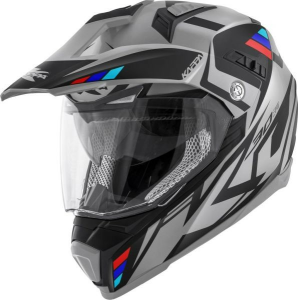 ATV-sisakok, Casca Kappa KV30 EVO Grayer kettős sisak, matt szürke / fekete, nordicamoto.ro