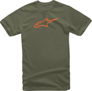 Tricou Alpinestars Ageless Military Green/Orange, 1, nordicamoto.ro