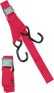 1(r) Heavy-duty Cam Buckle Tie-downs With Built-in Assist Red, 1, nordicamoto.ro