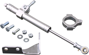 Steering Damper Kits Chrome, Satin