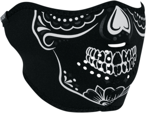 Neoprene Half-face Mask Black, White, 4, nordicamoto.ro